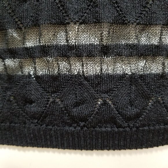 For Love And Lemons Knitz sweater Medium Joni lightweight knit semi sheer boho - Picture 8 of 16